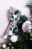 180cm Decorated Mixed Pine Garland with Baubles Berries & Bows