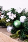 180cm Decorated Mixed Pine Garland with Baubles Berries & Bows
