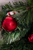 180cm Decorated Mixed Pine Garland with Red & White Candy Canes