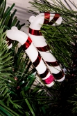 180cm Decorated Mixed Pine Garland with Red & White Candy Canes