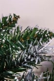180cm Flocked Decorated Mixed Pine Garland with Pine Cones