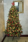 The 6ft Pre-lit Ultra Devonshire Half Tree Warm White Lights