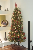 The Pre-lit Ultra Devonshire Half Tree Warm White Lights (4ft to 7ft)