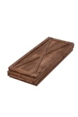 Natural Brown Wooden Christmas Tree Skirt (Fits 7ft-9ft Trees)