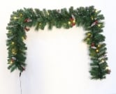 The Pre-lit Connectable 270cm Majestic Dew Pine Garland