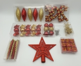 The 128pc Full Heavy Coverage Bauble Set (Choose colour for 6ft trees)