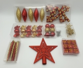 The 128pc Full Heavy Coverage Bauble Set (Choose colour for 6ft trees)