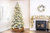 The 6ft Pre-Lit Snowy Alpine Tree Warm White