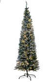 The Pre-lit Snowy Pencil Tree (6ft-7ft)