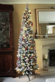 The Pre-lit 7ft Snowy Pencil Tree