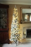 The Pre-lit Snowy Pencil Tree (6ft-7ft)