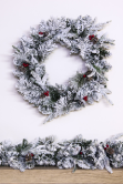 The 60cm Snowy Alpine Wreath