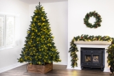 The Ultra Devonshire Fir Pre-lit with Warm White/White Colour change LEDs (4ft to 12ft)