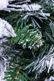 50cm Flocked Decorated Mixed Pine Wreath with Pine Cones