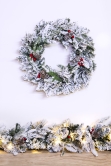 The 45cm Snowy Alpine Wreath