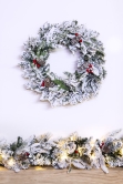 The Snowy Alpine Wreath (45cm - 60cm)