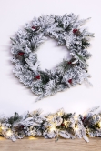 The 60cm Snowy Alpine Wreath