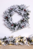 The Snowy Alpine Wreath (45cm - 60cm)