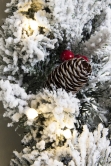 The Pre-lit 45cm Snowy Alpine Wreath