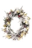 The Pre-lit 60cm Snowy Alpine Wreath