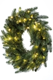 The 50cm Pre-lit Ultra Mixed Pine Wreath