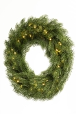 The 60cm Pre-lit Vivente Fir Wreath