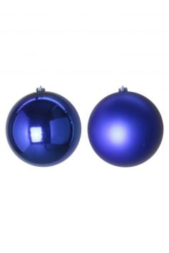 10cm Blue Bauble Set Shiny/Matt (60 pc)