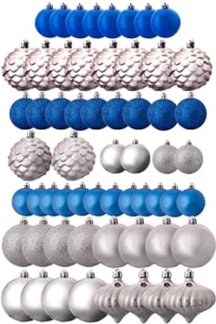 The Blue & Silver Bauble 60pc Base Set