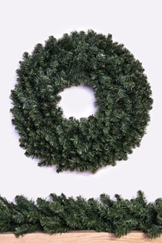 Multipack of 3 x 90cm Extra Wide Arbor Vitae Wreaths