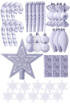 The White & Silver 52pc Accessories Set