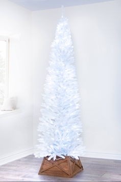 The Pre-lit 7ft White Italian Pencilimo Tree