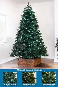 The Ultra Devonshire Fir Pre-lit with Warm White/White Colour change LEDs (4ft to 12ft)