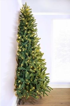 The Pre-lit Ultra Devonshire Half Tree Warm White Lights (4ft to 7ft)