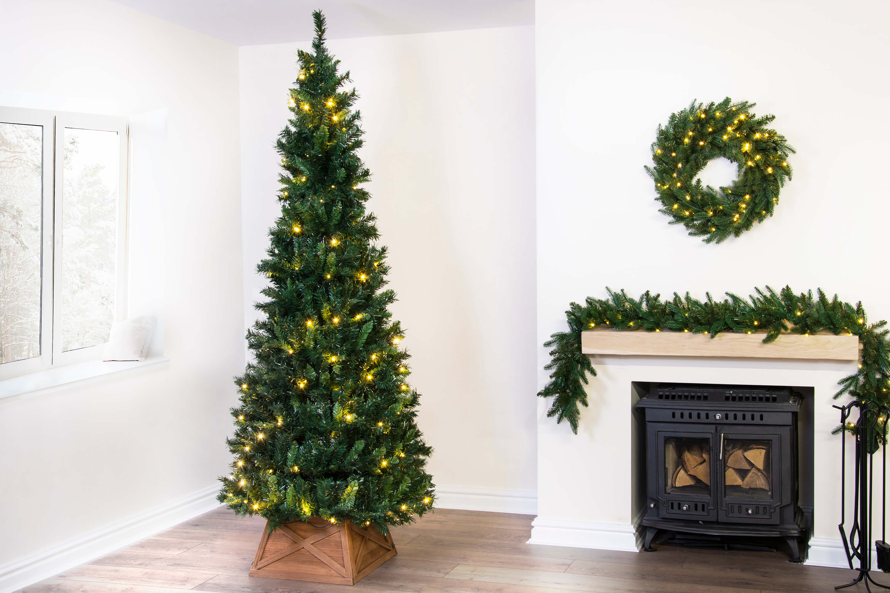 7ft Pre-Lit Pop Up Tree | Christmas Tree World