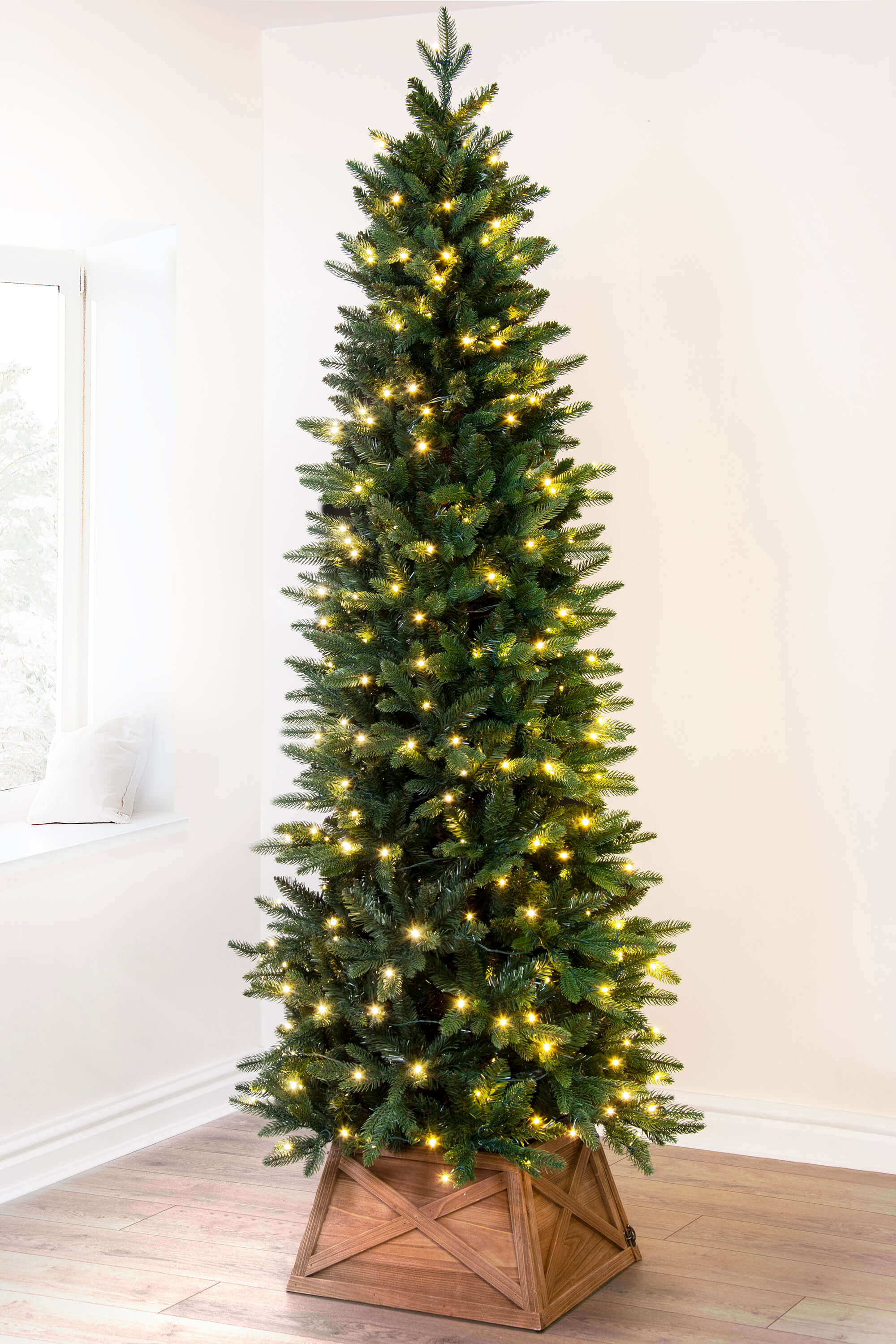 Slim christmas trees shop artificial