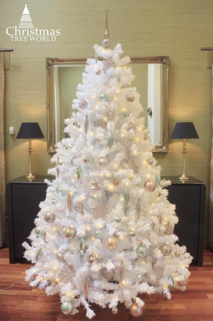 Pre-lit Bianca Pine Tree with Warm White Lights