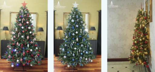 Realistic luxury Christmas trees